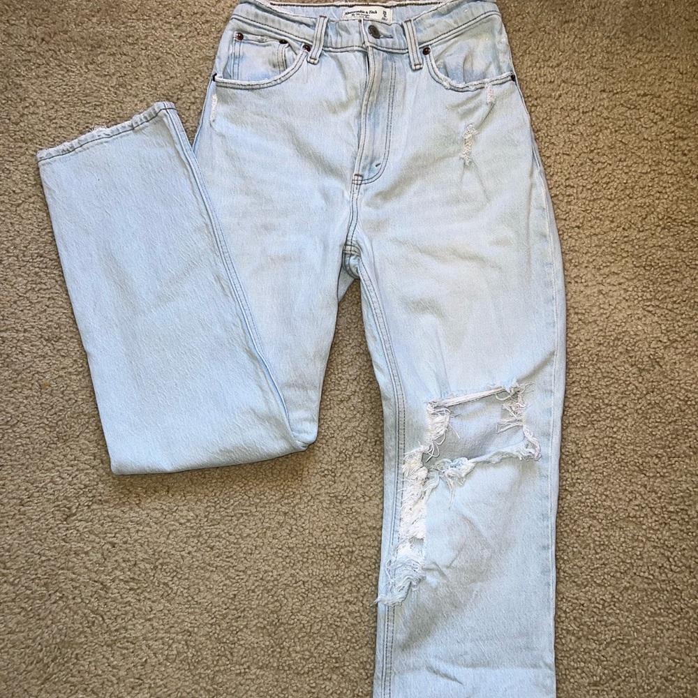 Abercrombie & Fitch Light Blue High Rise Jeans